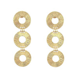 Textured Circle Earrings