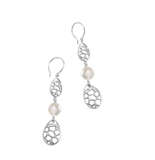 Ellipse Pearl Earring