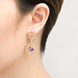 Favo Gemstone Earring