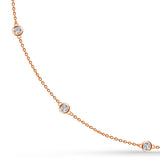 Long Diamond Station Necklace